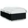 vidaXL Cadru de pat fără saltea Negru 120x190 cm țesătură
