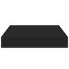 vidaXL Rafturi de perete suspendate, 2 buc., negru, 23x23,5x3,8 cm MDF