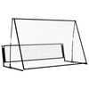 vidaXL Poartă de fotbal de ricoșeu 2-în-1, 202x104x120 cm, oțel