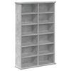 vidaXL Dulap pentru CD-uri Gri Beton 60 x 17 x 92 cm Lemn prelucrat
