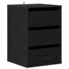 vidaXL Dulap cu sertare 3-Drawer Stejar Negru 41 x 40 x 58 cm