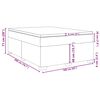 vidaXL Pat box spring cu saltea, cappuccino, 160x200cm piele ecologică