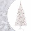 vidaXL Brad de Crăciun artificial cu glob 150 cm 150 LED-uri Alb cald