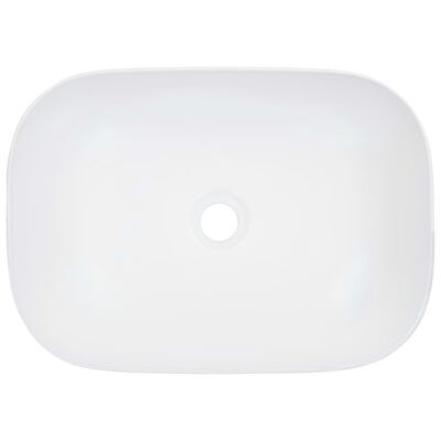 vidaXL Chiuvetă de baie, alb, 45,5 x 32 x 13 cm, ceramică