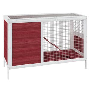 vidaXL Cușcă pentru iepuri cafeniu 103x44x69,5 cm lemn masiv de pin