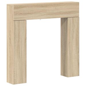 vidaXL Cadru pentru șemineu Stejar Sonoma 102 x 18 x 100,5 cm