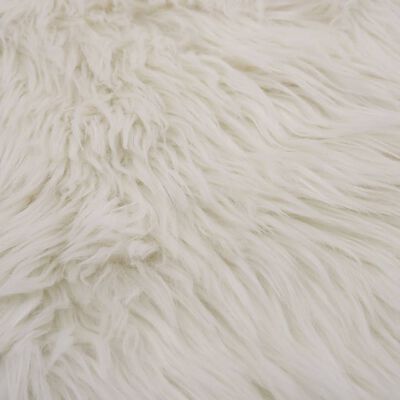 vidaXL Covor, alb, 60 x 90 cm, piele de oaie artificială