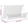 vidaXL Poartă de fotbal de ricoșeu 2-în-1, 202x104x120 cm, oțel