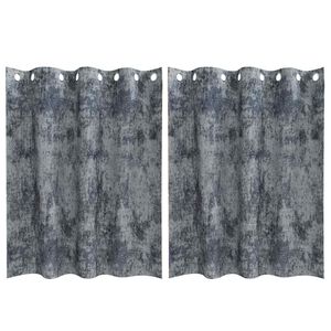 vidaXL Cortine din catifea 2 buc. Gri argintie 140 x 140 cm Catifea
