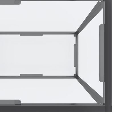 vidaXL Masă consolă, transparent, 200x35x75,5 cm, sticlă securizată