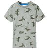 Tricou pentru copii, kaki deschis melanj, 116