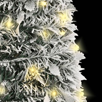 vidaXL Brad de Crăciun artificial pop-up cu zăpadă, 50 LED-uri, 120 cm