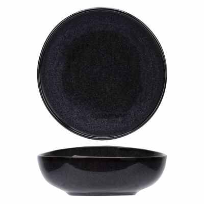 Cosy & Trendy for Professionals Bol Black Granite 4 buc. negru Ø21 cm