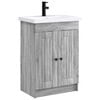 vidaXL Set de mobilier pentru baie Sonoma gri 78,5 x 37,5 x 81 cm