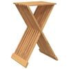 vidaXL Taburet pliabil, 40x32,5x70 cm, lemn masiv de tec