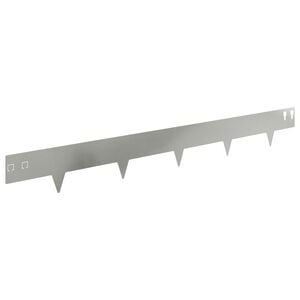 vidaXL Margine pentru gazon 10 buc. 100 x 12 cm Oțel Argintiu