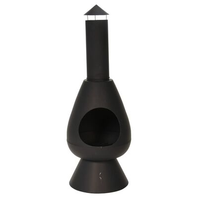 ProGarden Șemineu cu horn "Ambient", negru, 110 cm