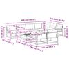 vidaXL Set de canapele de exterior 9 pcs Gri natural și deschis