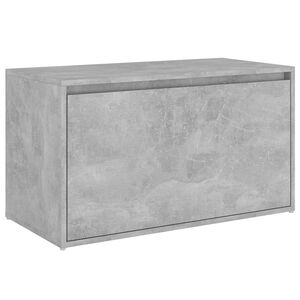 vidaXL Bancă de hol, gri beton, 80x40x45 cm, PAL