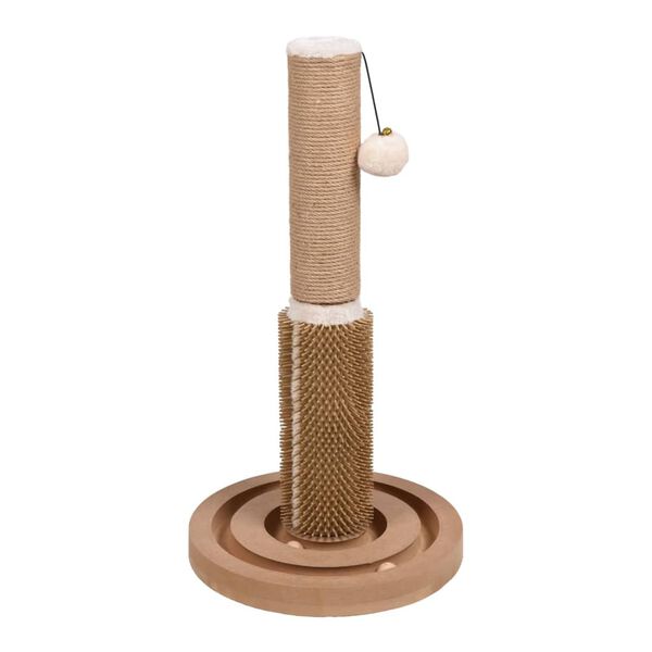 FLAMINGO Ansamblu de zg&acirc;riat pentru pisici "Ayla", crem, 29x29x53,5 cm