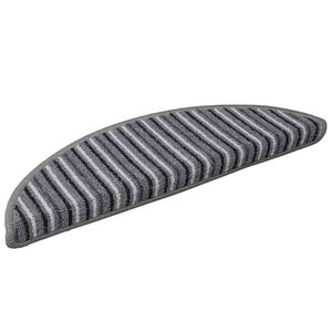 vidaXL Mochete autocolante pentru scară 15 pcs Gri 56 x 17 x 3 cm