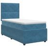 vidaXL Pat boxspring cu saltea albastru 80 x 200 cm Catifea