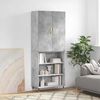 vidaXL Dulap &icirc;nalt, gri beton, 69,5x34x180, lemn compozit
