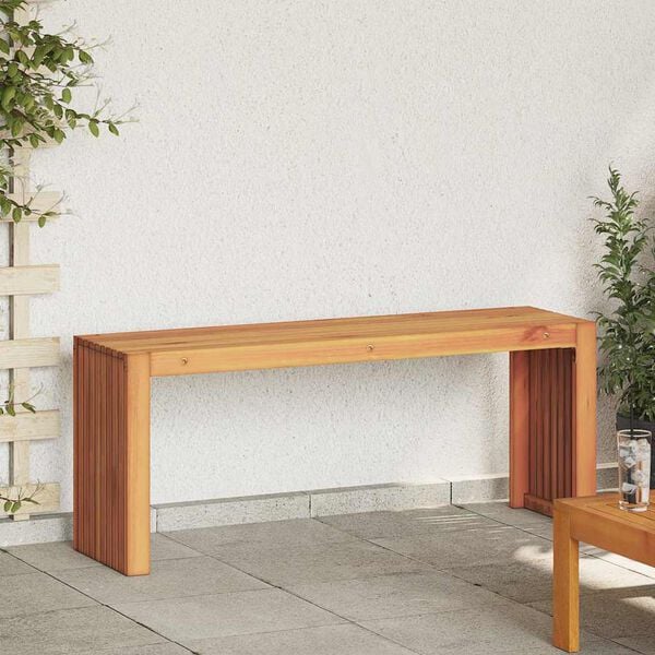 vidaXL bancă Ulei Natural 110 x 30 x 45 cm Lemn solid de tec