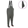 vidaXL Pantaloni de v&acirc;nătoare cu cizme, verde, mărime 38