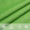vidaXL P&acirc;nză parasolar, verde deschis, 2x5 m , HDPE, 160 g/m&sup2;
