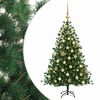 vidaXL Brad de Crăciun artificial cu glob 150 cm 150 LED-uri Alb cald