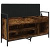 vidaXL Bancă de pantofi, stejar fumuriu 105,5x32x57,5cm lemn prelucrat