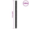 vidaXL Membrană antiburuieni, negru, 1,5x100 m, PP
