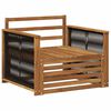 vidaXL Canapea Medie pentru Exterior natural