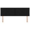 vidaXL Tăblie cap cu headboard Negru 160 cm Piele artificială