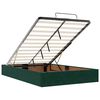 vidaXL Cadru de pat otoman cu saltea verde &icirc;nchis 120x200cm catifea
