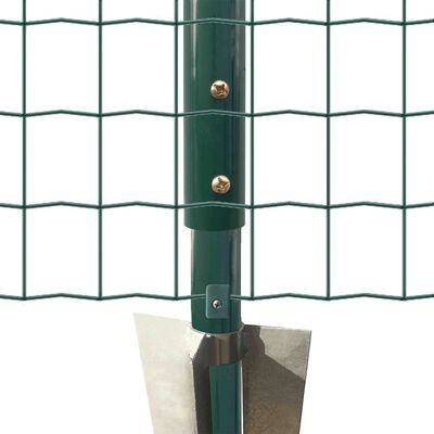 vidaXL Euro gard, verde, 10 x 1,96 m, oțel