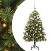 vidaXL Pom de Crăciun Artificial cu Ramuri Articulare și Conuri 120 cm