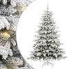 vidaXL Brad de Crăciun artificial cu ramuri articulare Alb 180 cm