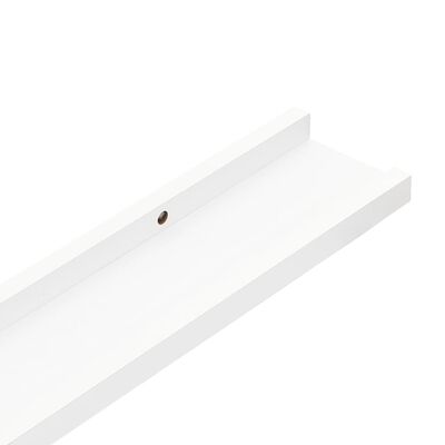 vidaXL Rafturi de perete, 4 buc., alb, 40x9x3 cm