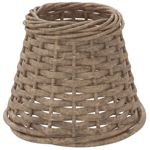 vidaXL Abajur de veioză maro &Oslash;15x12 cm răchită