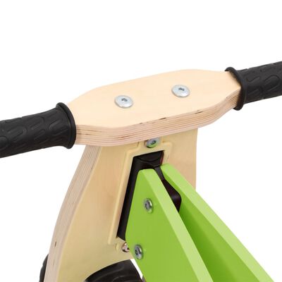 vidaXL Bicicletă de echilibru pentru copii 2 în 1, verde