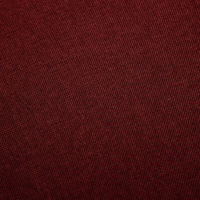 vidaXL Scaun de masă pivotant, roșu vin, material textil