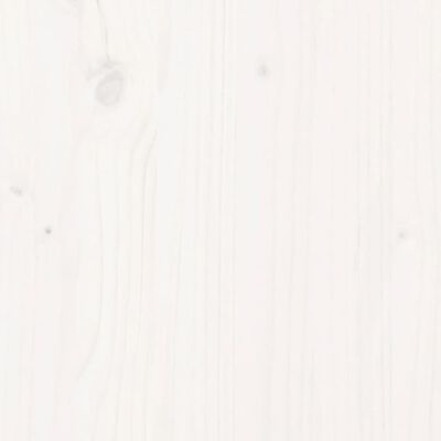 vidaXL Taburet de grădină, alb, 62x63,5x53,5 cm, lemn masiv pin