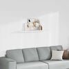 vidaXL Raft de perete suspendat, alb, 120x23,5x3,8 cm, MDF