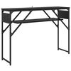 vidaXL MasaConsole Stejar Negru Lemn prelucrat 105x30x75cm