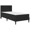 vidaXL Cadru de pat cu saltea cu headboard Negru 80 x 200 cm Catifea