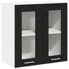 vidaXL Dulap suspendat Stejar Negru 60 x 31 x 60 cm Lemn prelucrat