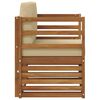 vidaXL Set de canapele de exterior cu pernă natural 67 x 63 x 73 cm