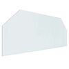 vidaXL Placă de sticlă pentru semineu Transparent 120 x 50 cm Sticlă